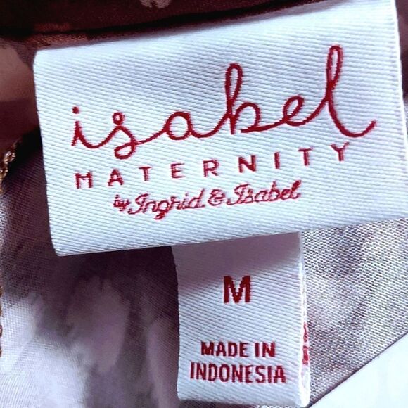 Isabel brand maternity BELTED LEOPARD PRINT TUNIC Size M - Picture 6 of 9